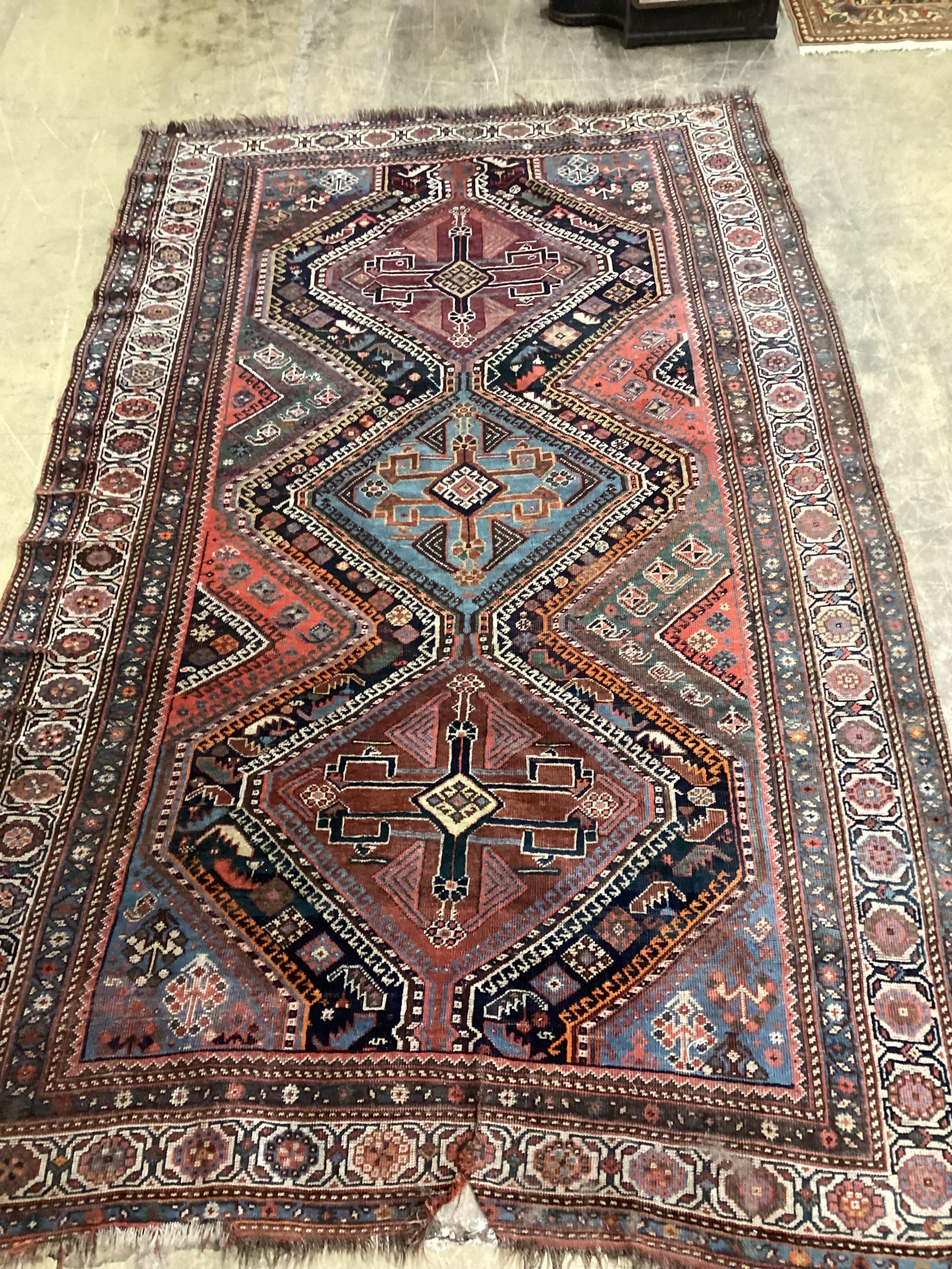 A Qashqai rug, 290 x 180cm